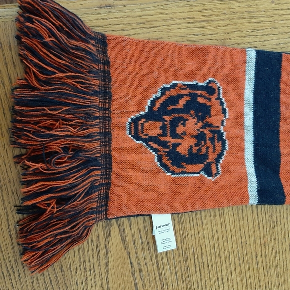 Forever Collectibles, Chicago Bears Scarf,  Orange and Blue, - Picture 2 of 8
